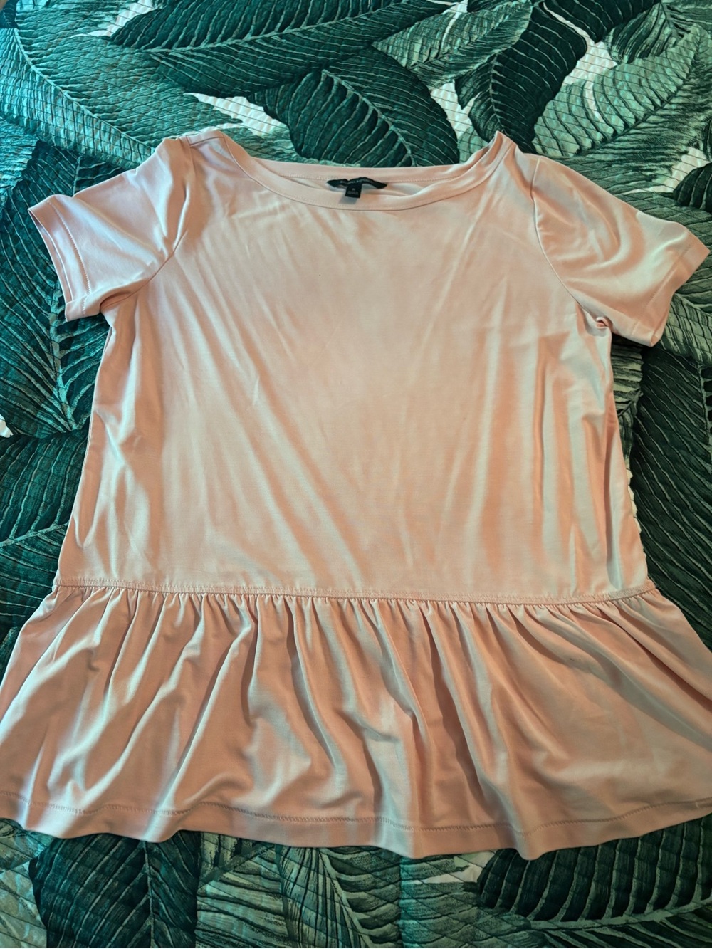 Banana Republic Blush Peplum Top